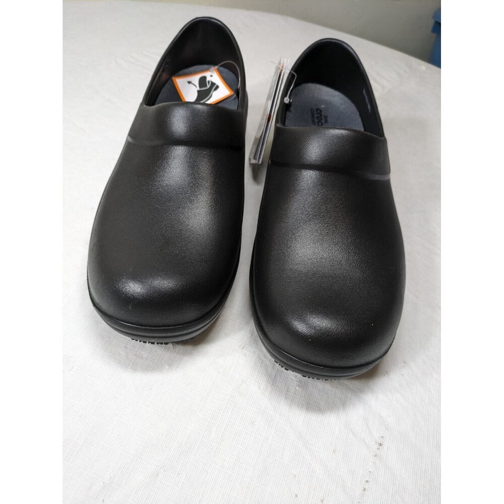 Crocs Neria Pro II Work  Shoes non slip Clogs Women's Size 10 Black Noir 900 - Picture 5 of 10